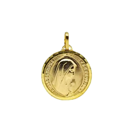 Golden Our Lady of Fatima Medal