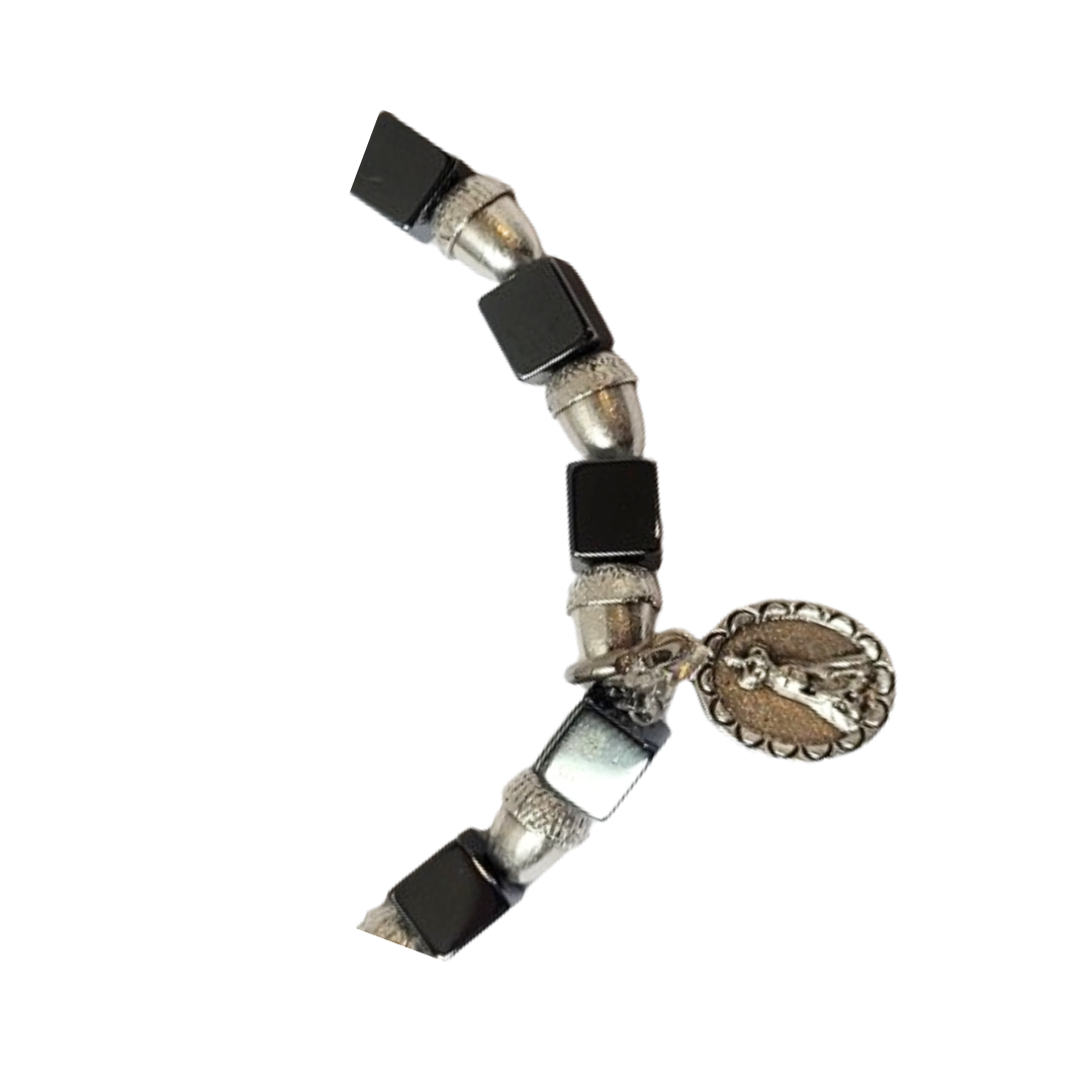 Hematite Bracelet with Acorns