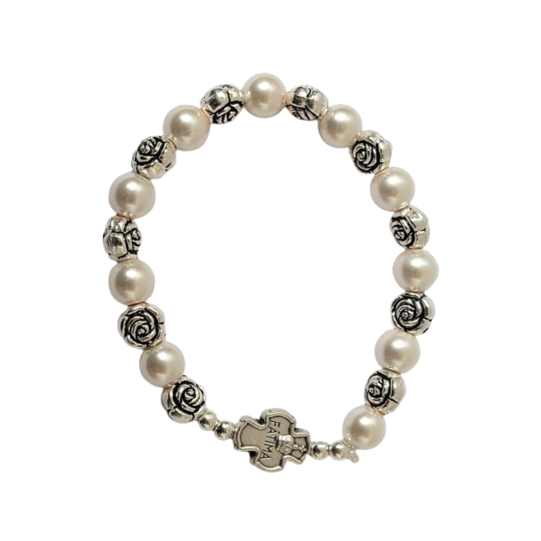 Pulsera de Perlas con Rosas
