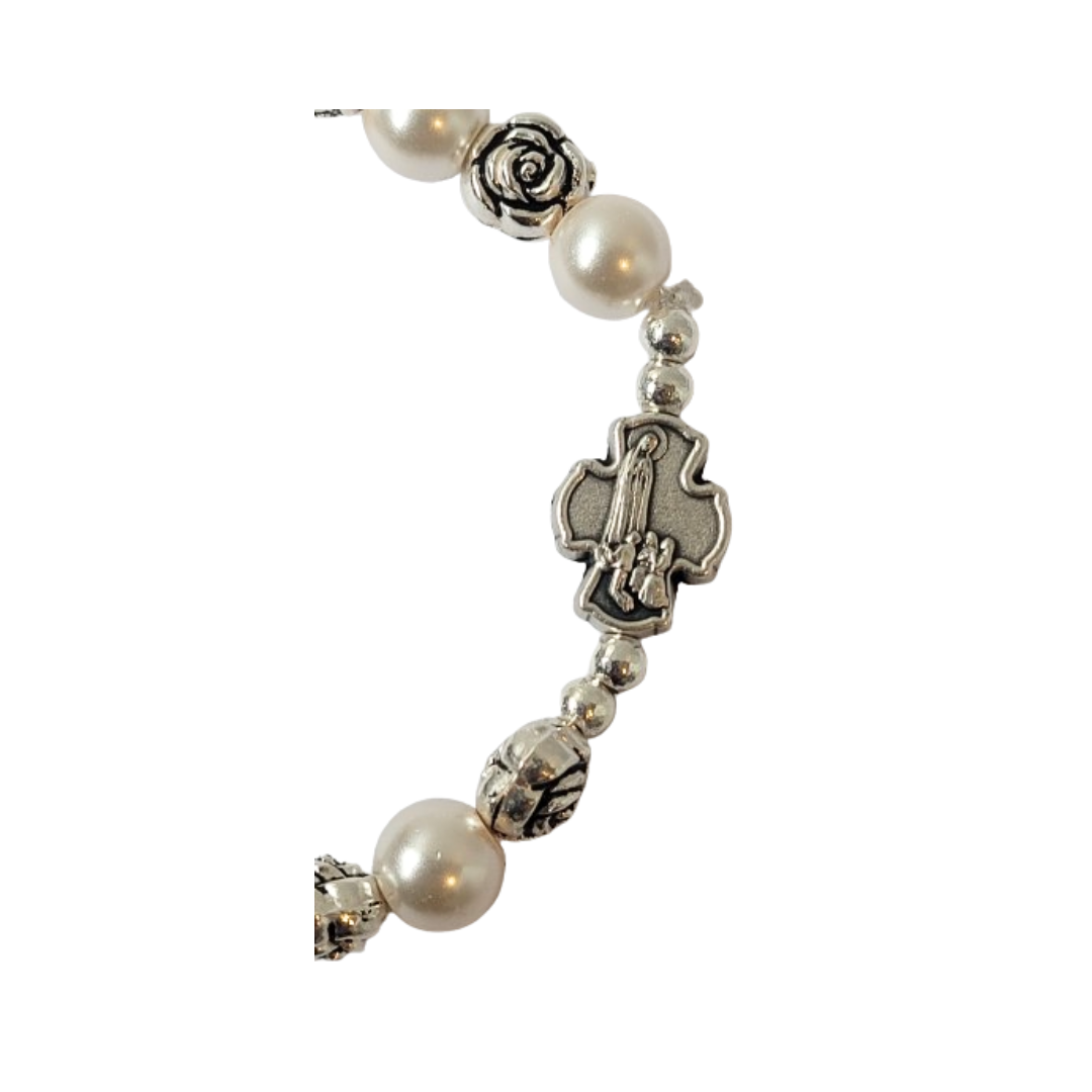 Pulsera de Perlas con Rosas