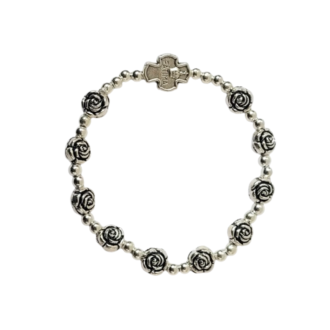 Pulsera de Plata con Rosas
