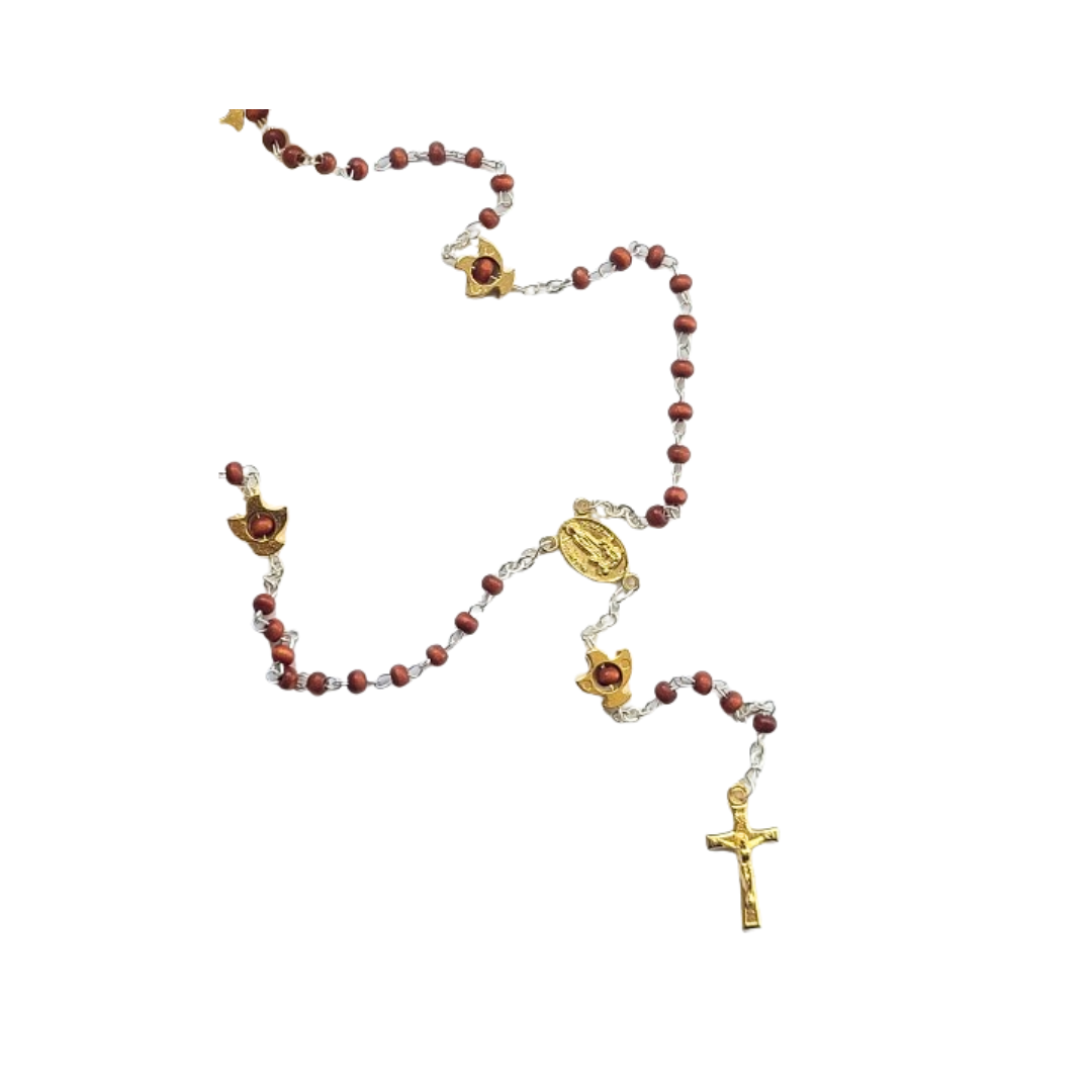 Small Wood Peace Rosary