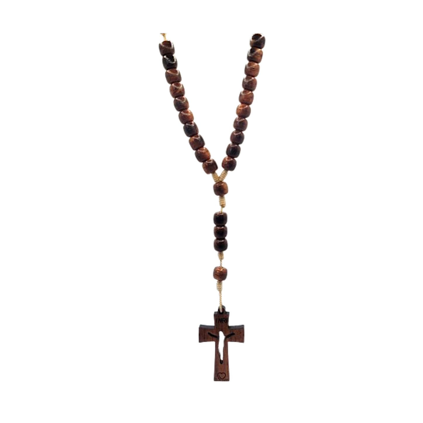 Wood Rosary Necklace