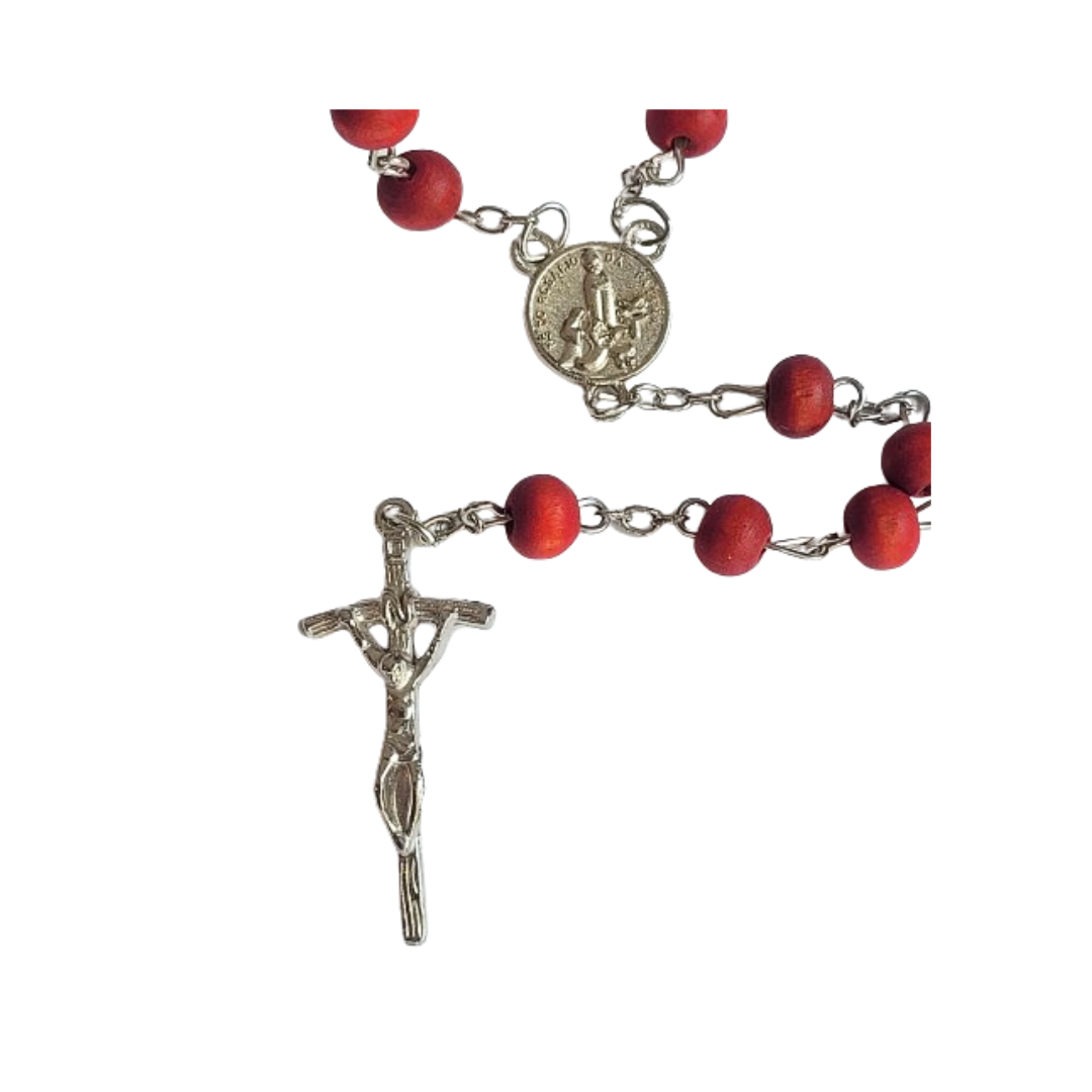 Wood Rose Rosary