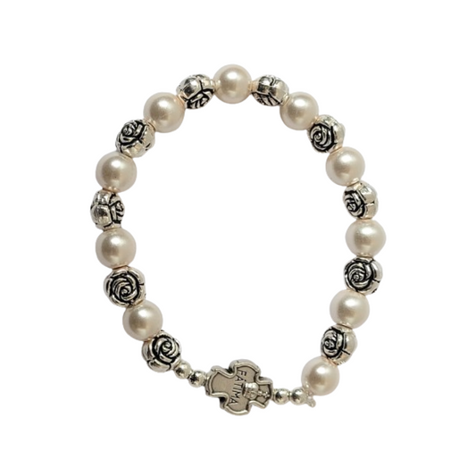 Pulsera de Perlas con Rosas