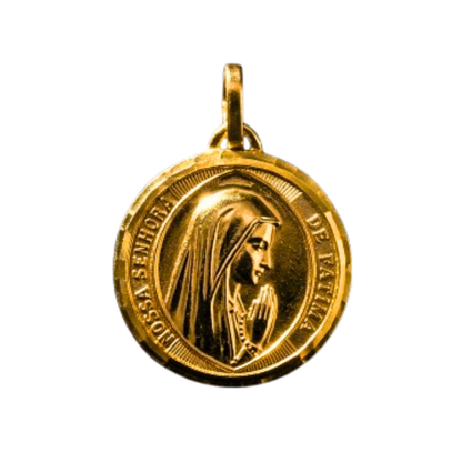 Protection Medal Our Lady of Fatima Golden