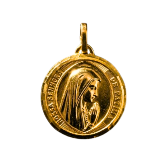 Protection Medal Our Lady of Fatima Golden