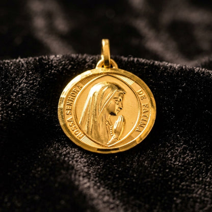 Protection Medal Our Lady of Fatima Golden