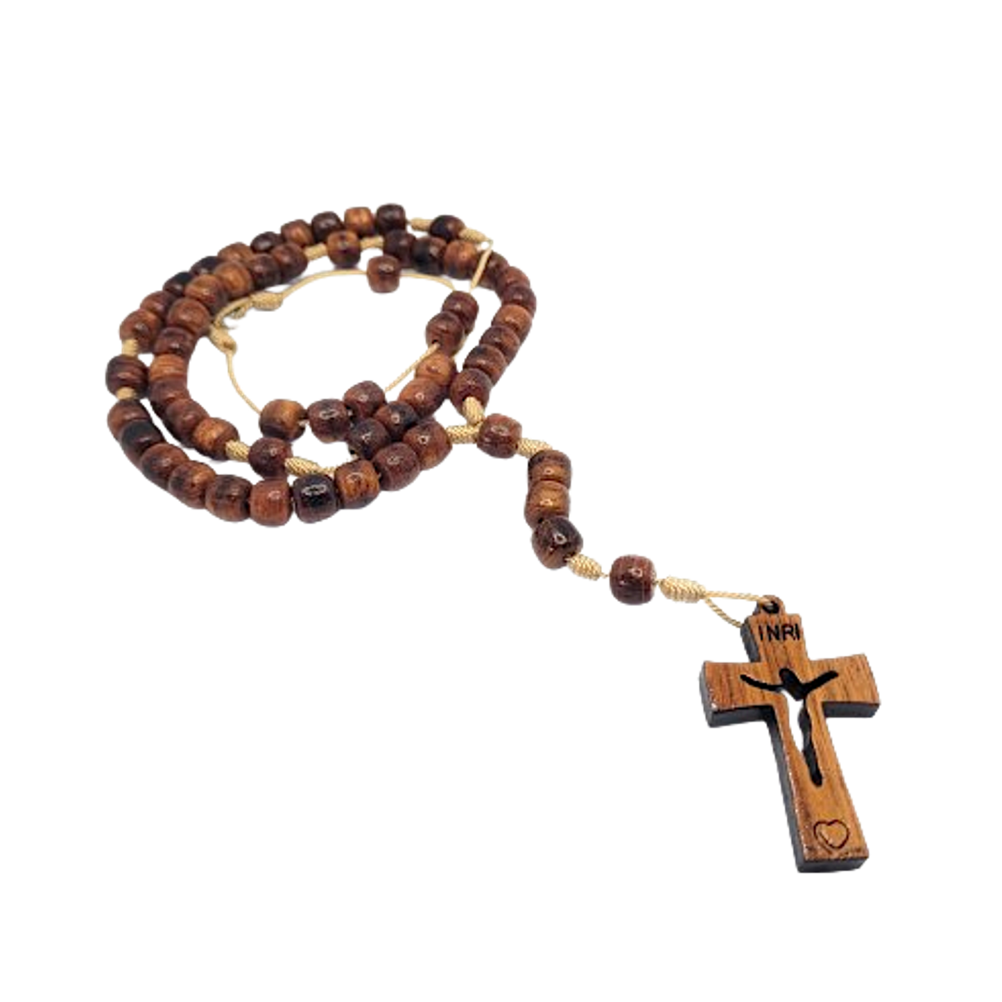 Wood Rosary Necklace
